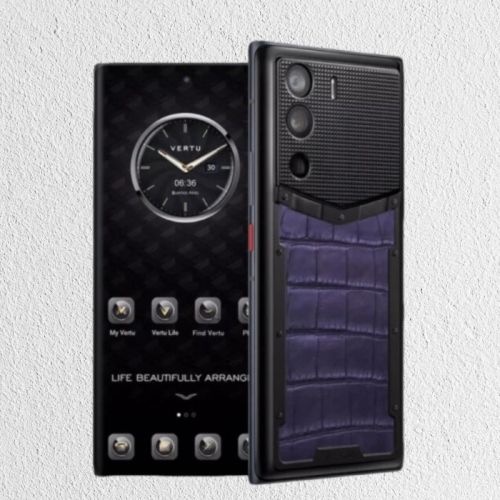 VERTU METAVERTU GRAPE PURPLE ALLIGATOR LEATHER 5G WEB3 PHONE